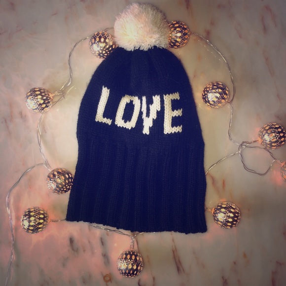 Black knit gap hat - Picture 1 of 1